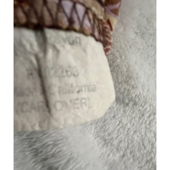 Loco Lindo Womens Floral Print Capri Pants Brown Elastic Waist Lightweight - Picture 4 of 10